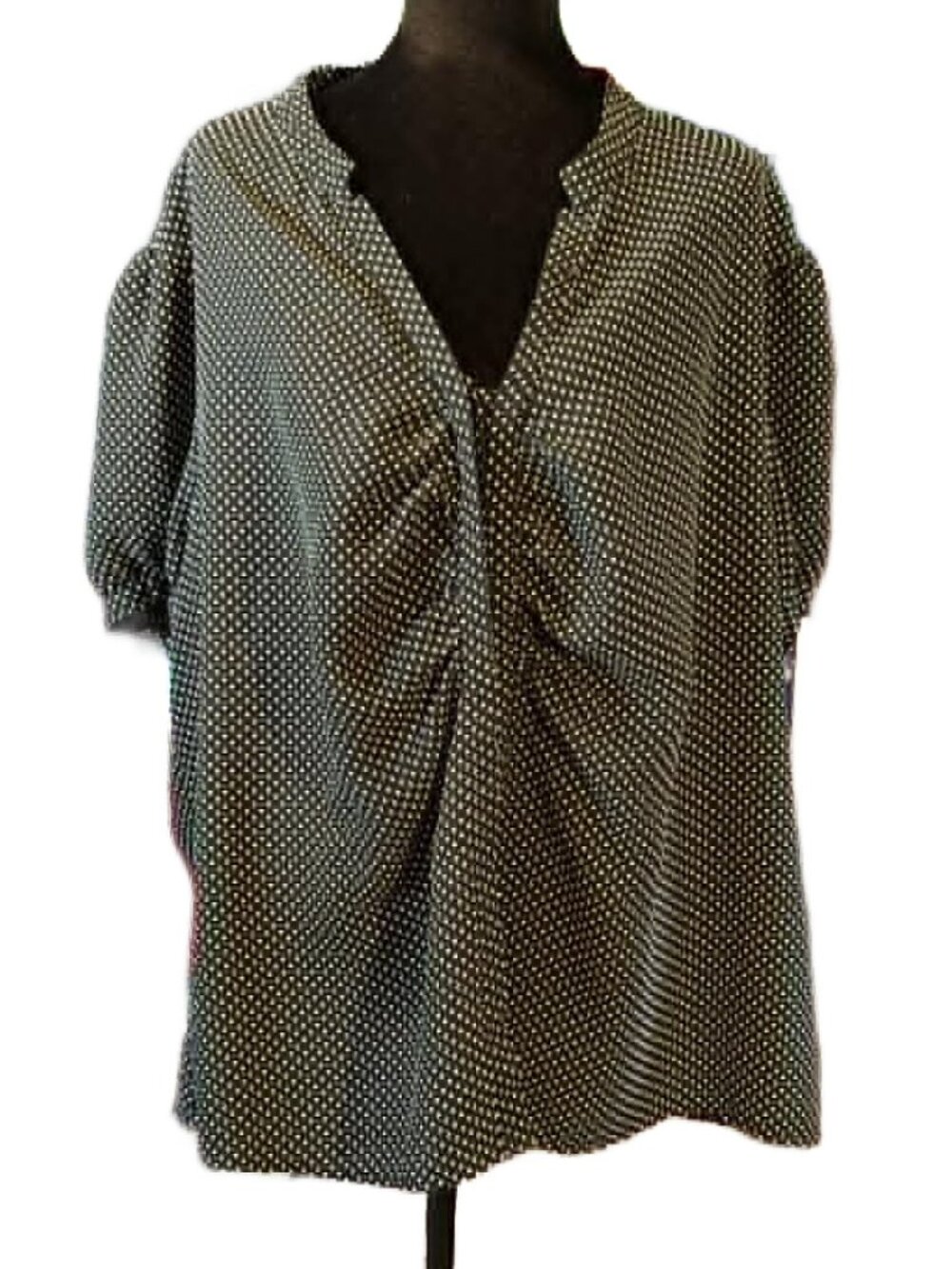 CATO Polka Dot SS Blouse